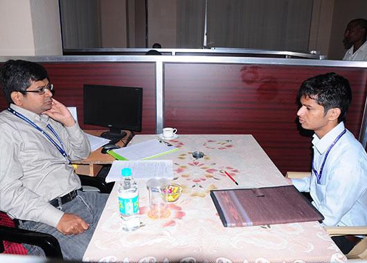 Six AC cabins for personal interviews