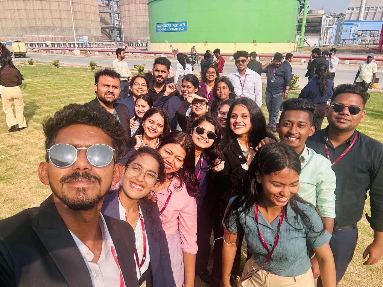 MBA students on an industrial visit